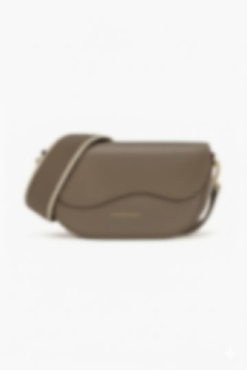 The Regent Saddle Bag in Stone
